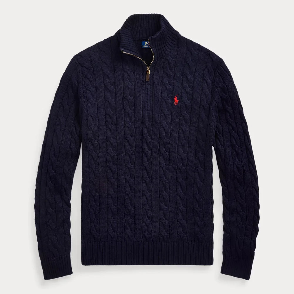 Cable Quarter Zip